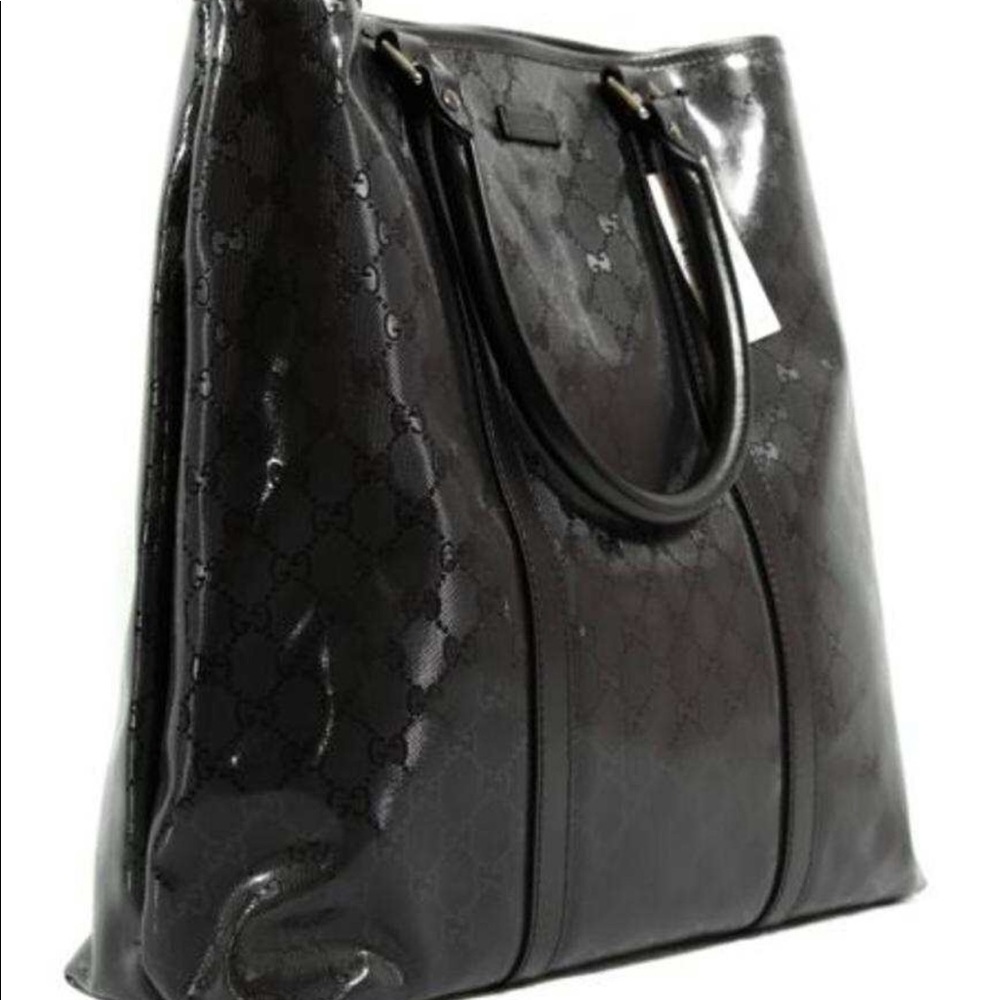 Black Gucci large tote bag